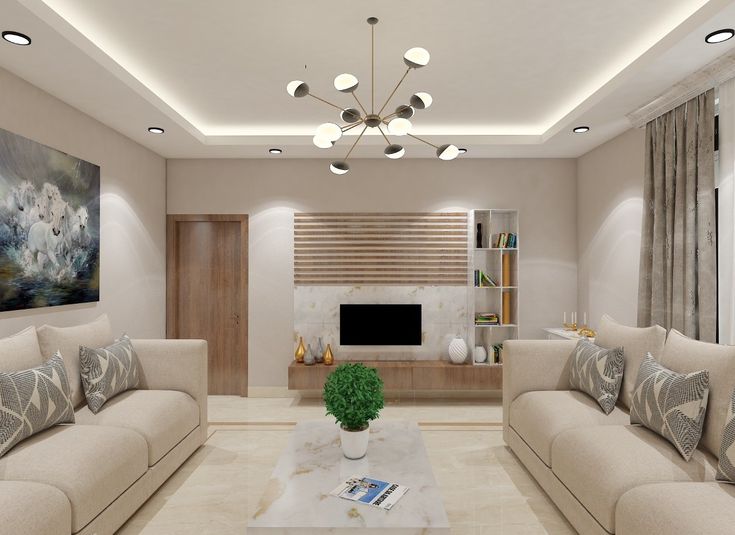 Các mẫu trần thạch cao giật cấp đơn giản