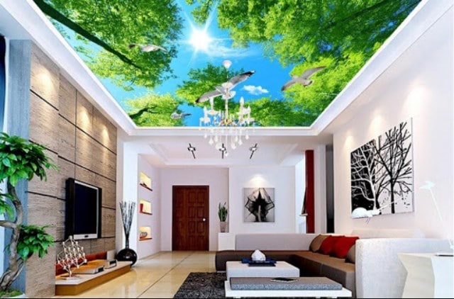 Trần thạch cao 3D sống động