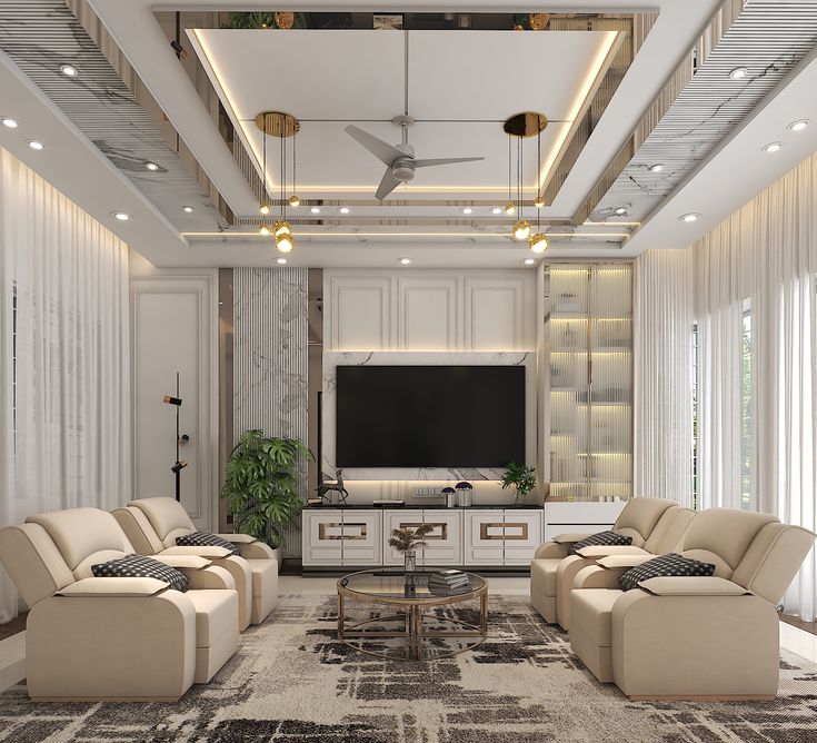 Trần giật cấp hiện đại và tinh tế