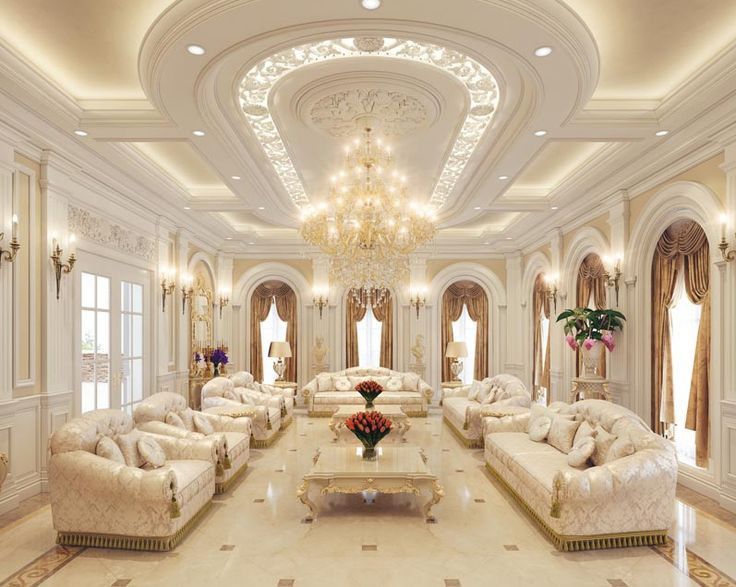 Trần thạch cao tân cổ điển kết hợp đèn